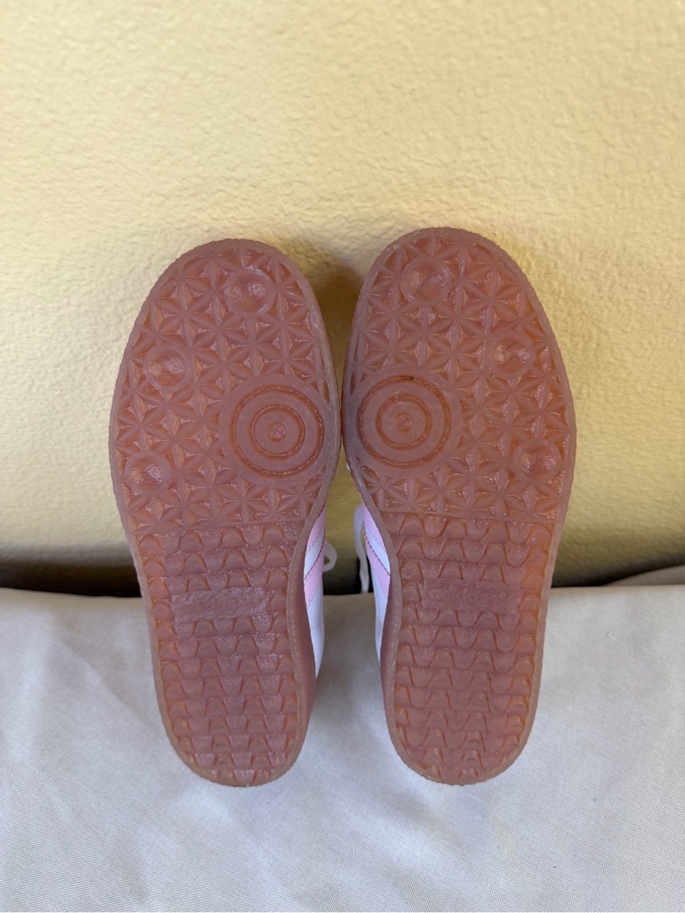 Adidas Originals Samba OG Off White Pink Leather Sneakers Size 7 Like New! - Picture 8 of 9